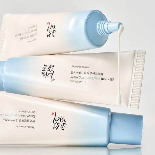 [BEAUTYOFJOSEON] Crème Solaire Aqua-Fresh Riz + B5 Spf50