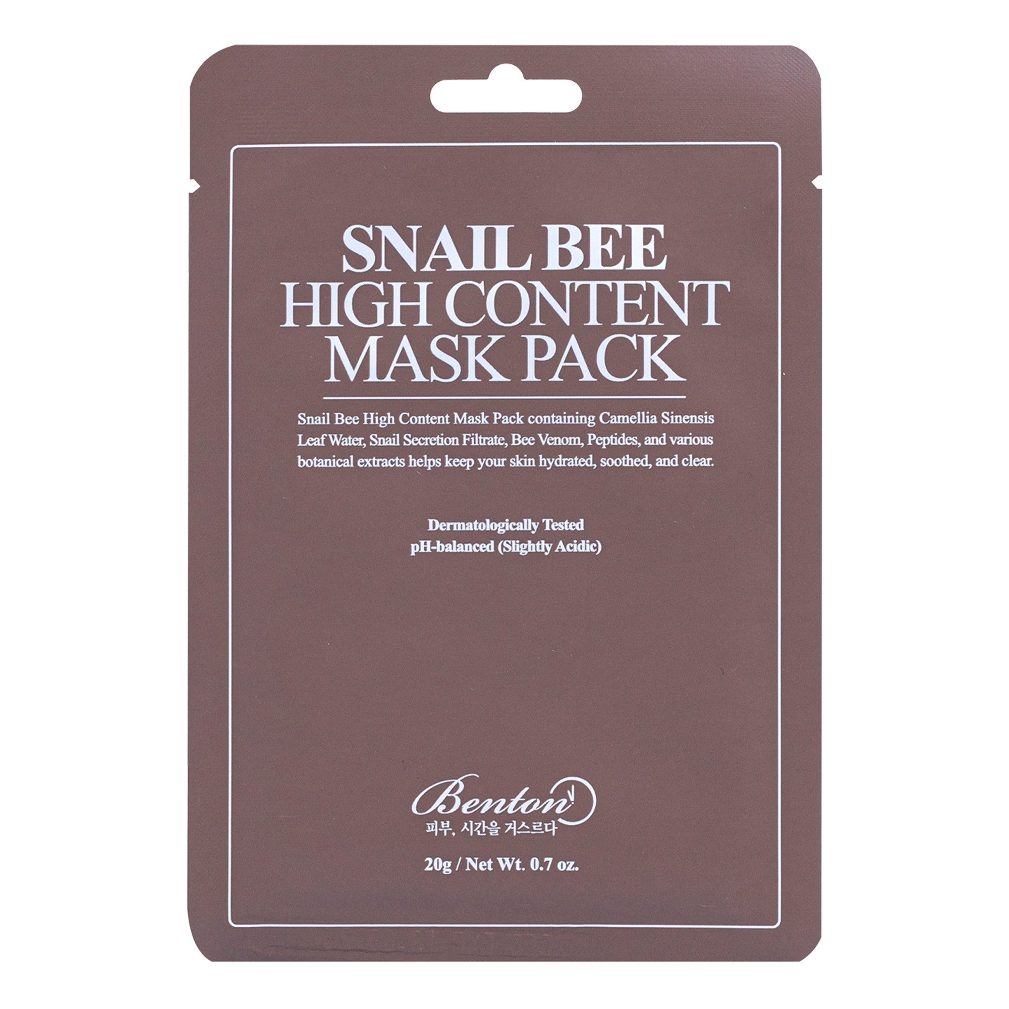 [BENTON] Masque En Tissu Snail Bee Anti-âge & Éclaircissant